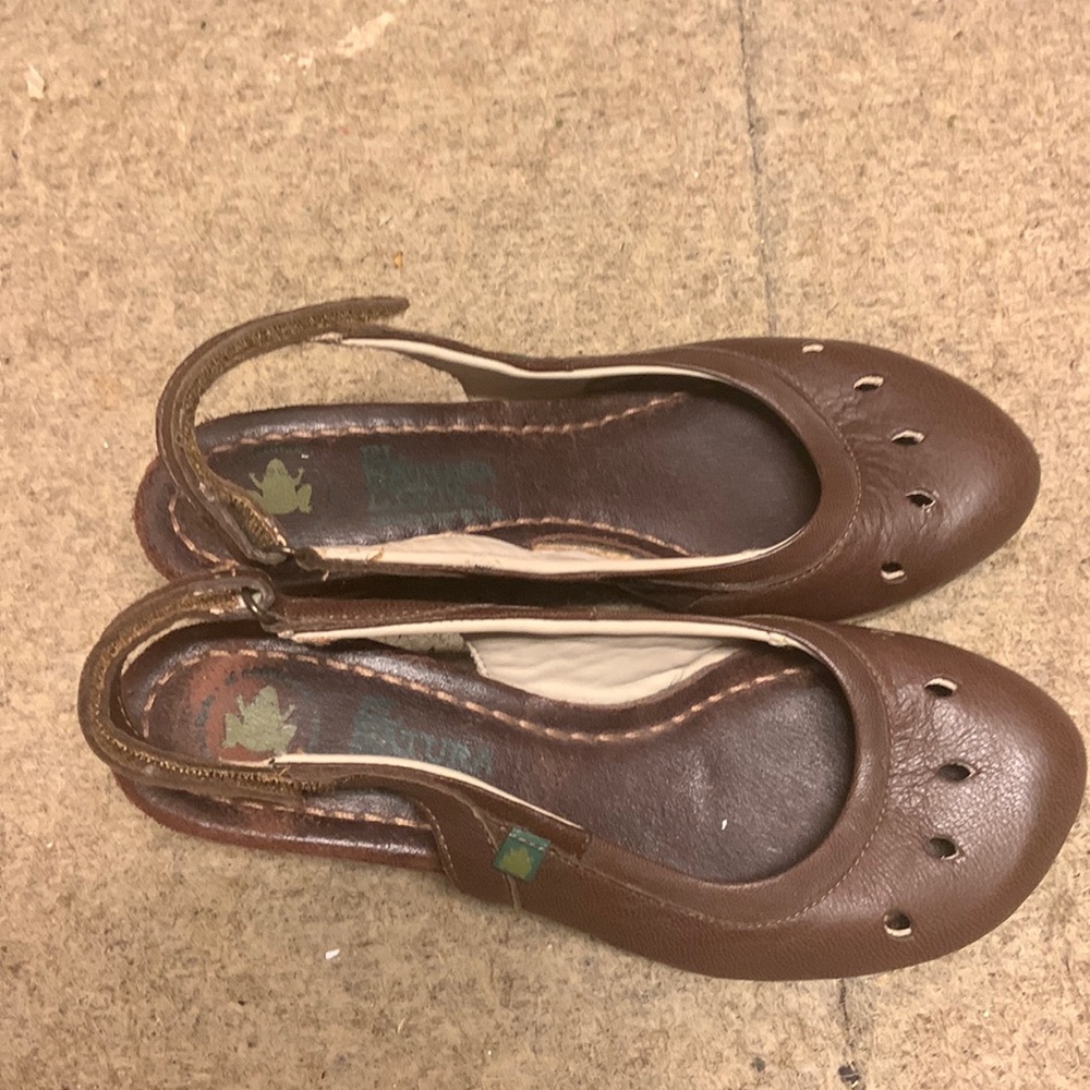 El Naturalista Yggdrasil Leather Mule Slip-On Casual Clog - Size 7-7.5